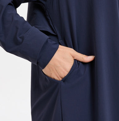 Everlight Long Jacket with deep side pockets for secure storage