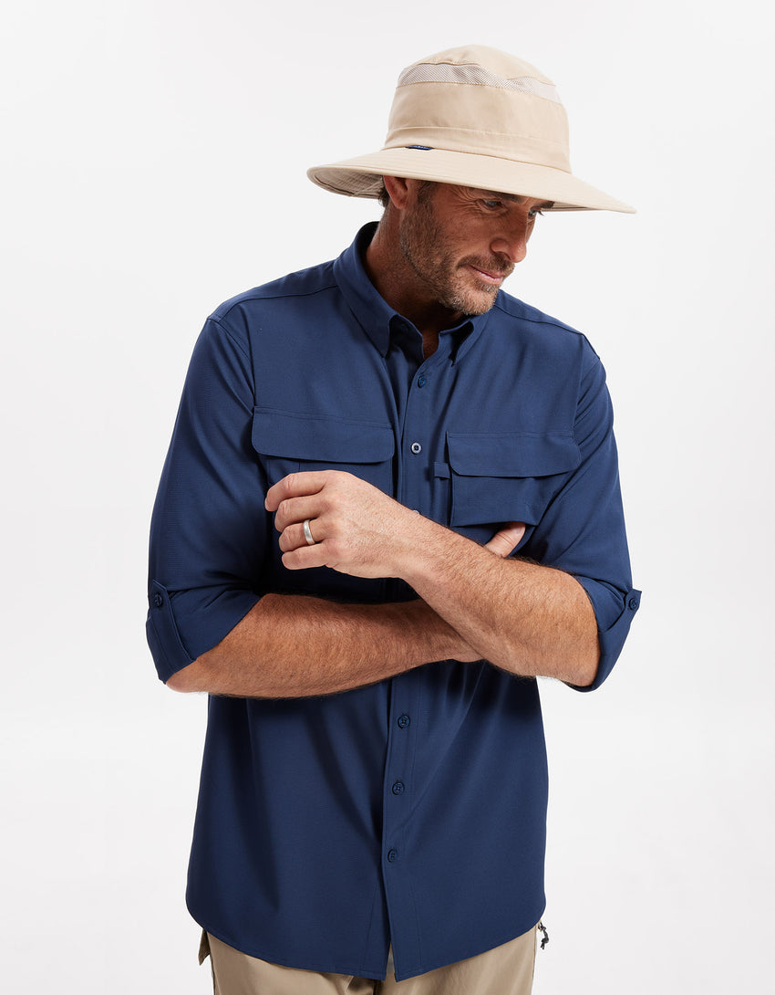 Hiking Shirt Men UPF 50+ Dry Lite | Men's Sun Protective Shirt | Solbari Australia