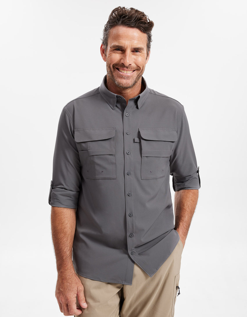 Hiking Shirt Men UPF 50+ Dry Lite | Men's Sun Protective Shirt | Solbari Australia