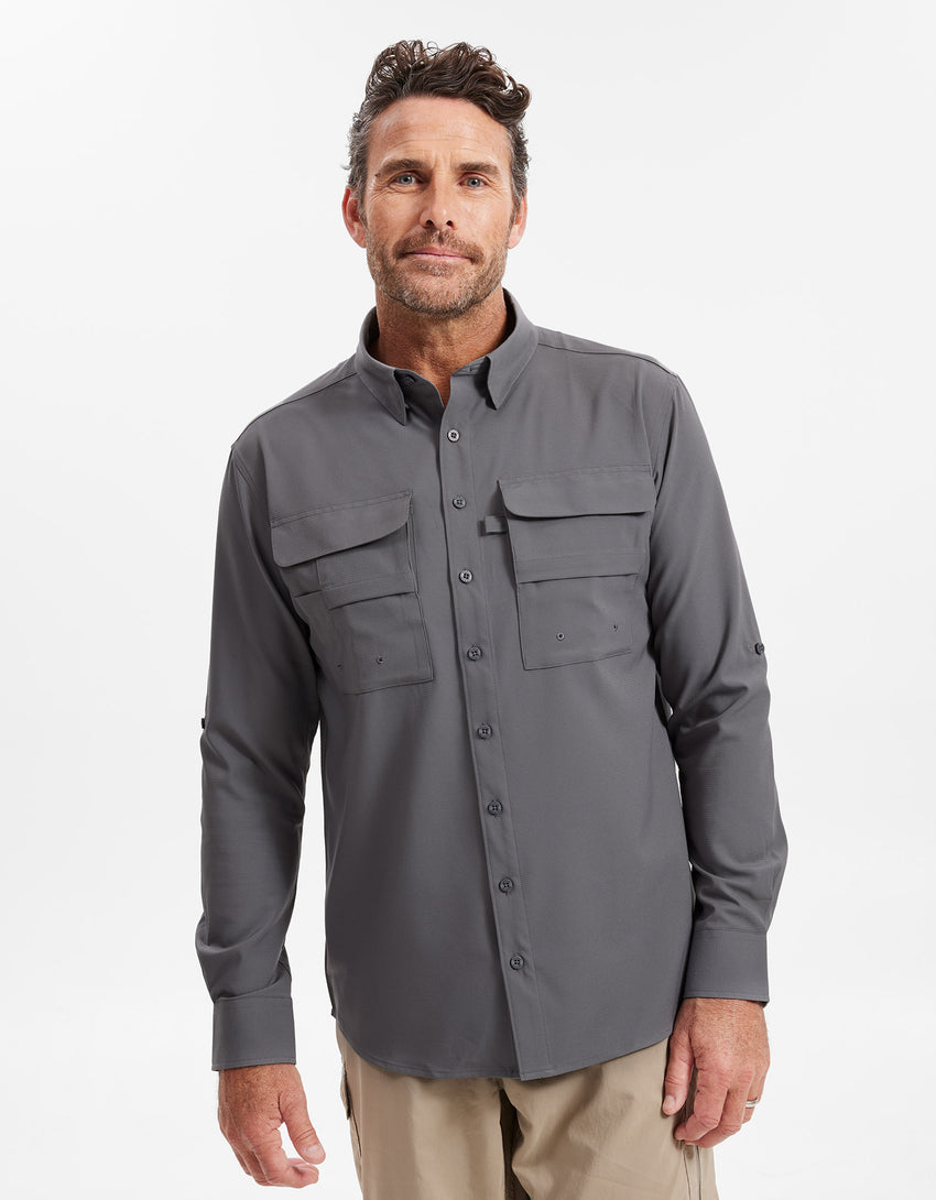Hiking Shirt Men UPF 50+ Dry Lite | Men's Sun Protective Shirt | Solbari Australia