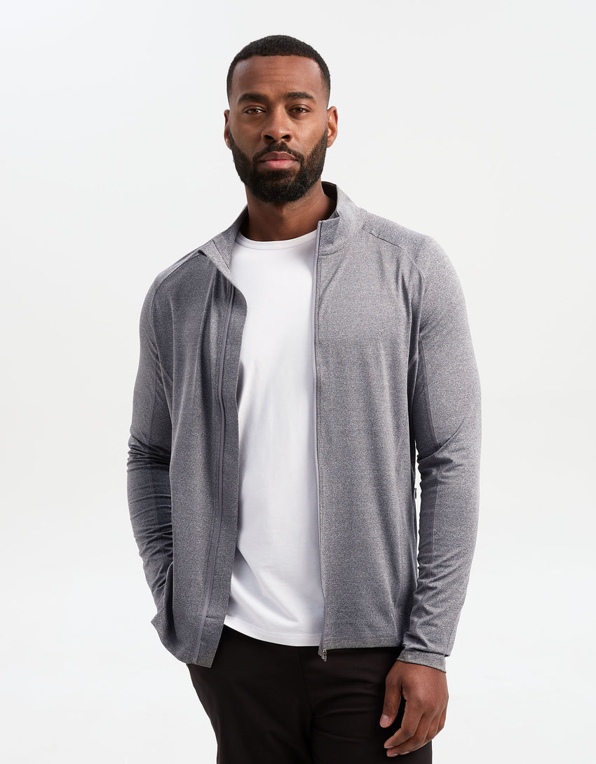 UPF 50+ Sun Protective Essential Full Zip Jacket For Men | Solbari