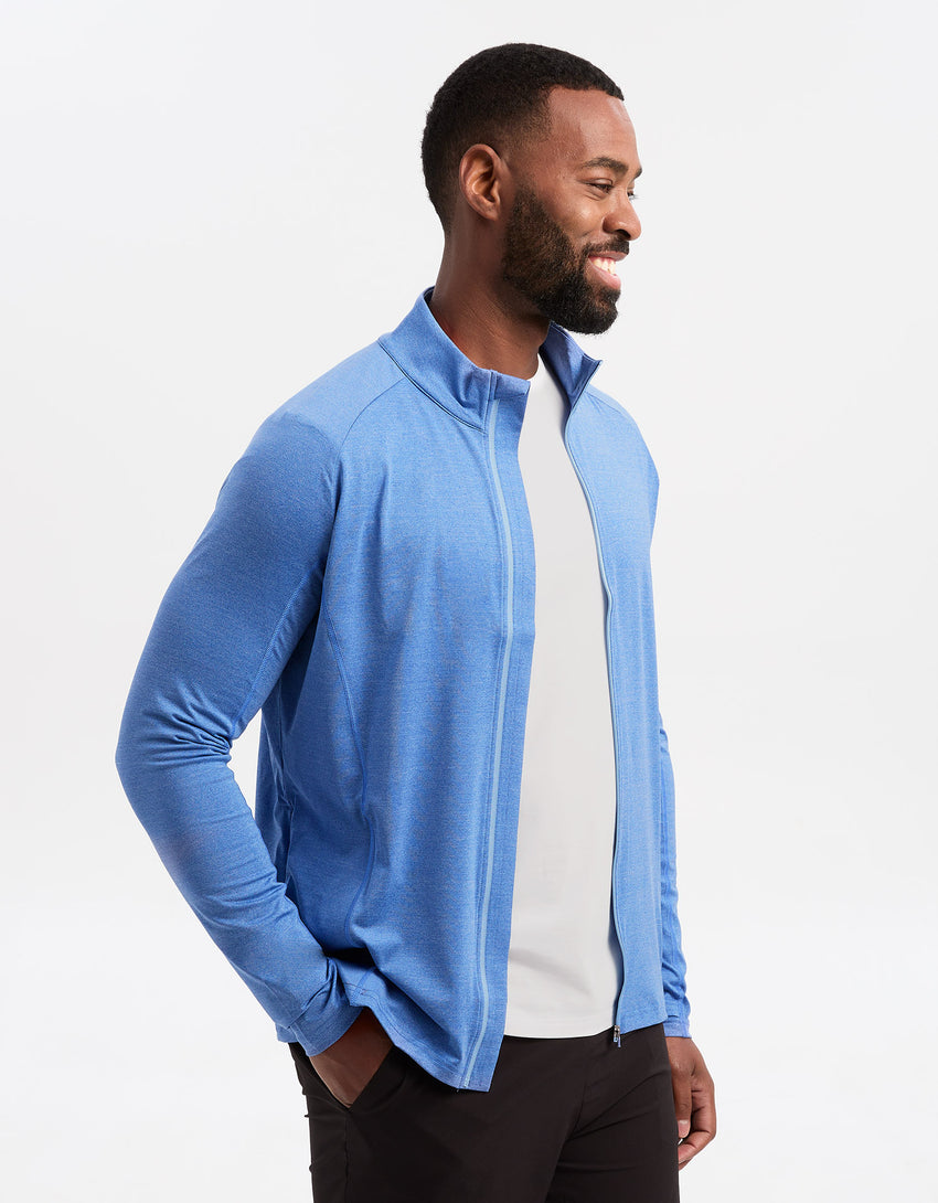 UPF 50+ Sun Protective Essential Full Zip Jacket For Men | Solbari