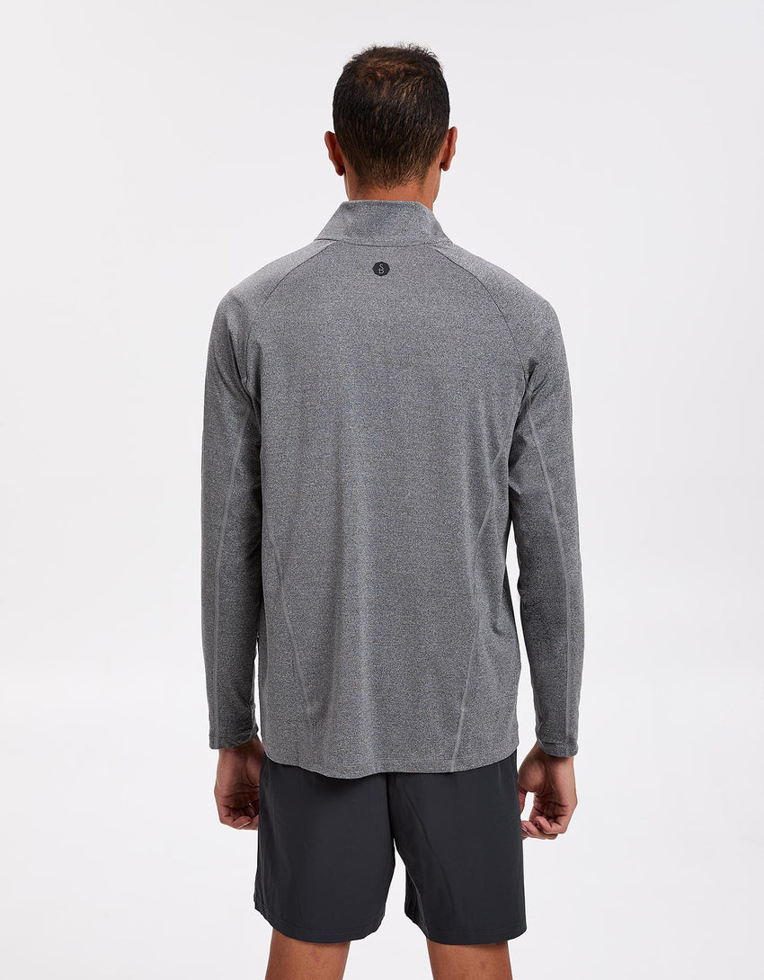 UPF 50+ Men's Sun Protective Long Sleeve Quarter Zip Top | Solbari AU