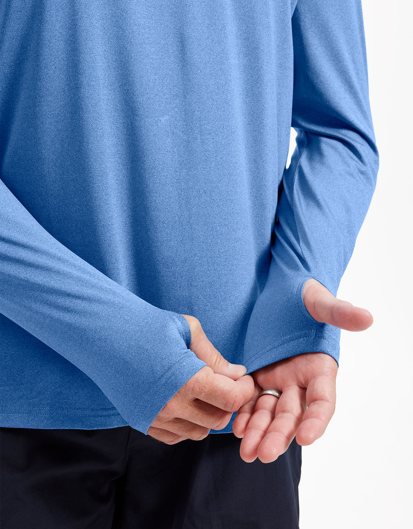 Sun Protective UPF 50+ Long Sleeve Polo Shirt For Men