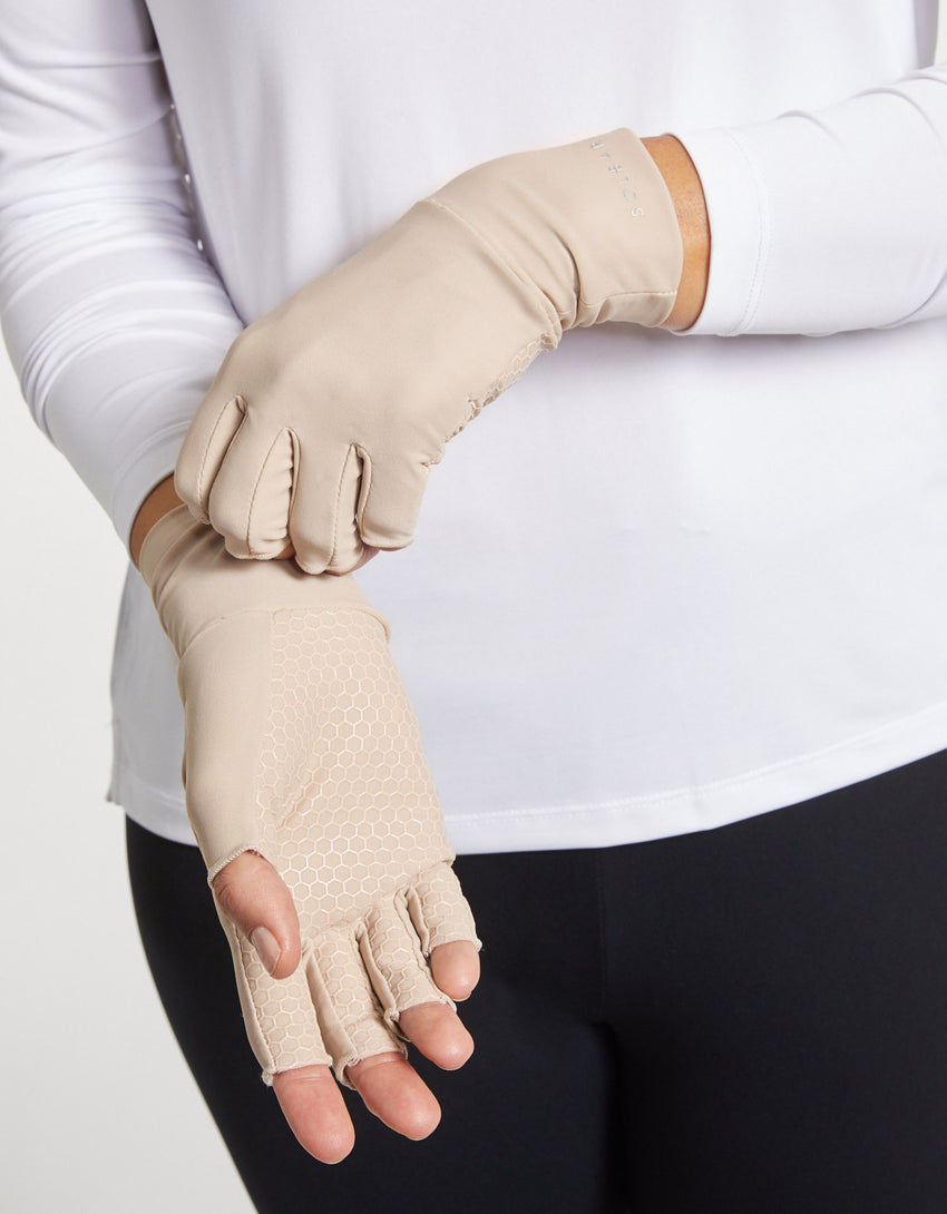 Fingerless Driving Gloves UPF 50+ | Women's Sun Protective Gloves