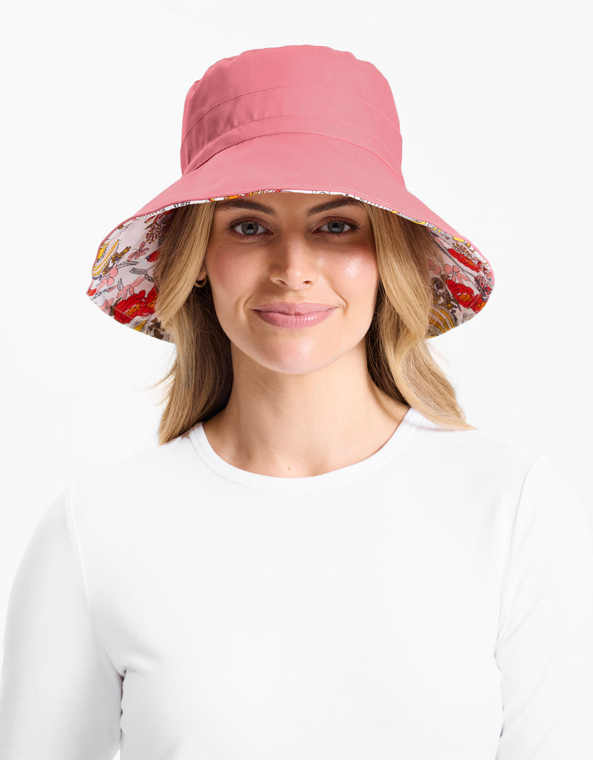 Reversible Wide Brim Printed Hat UPF 50+ | Sun Protective Hat For Women