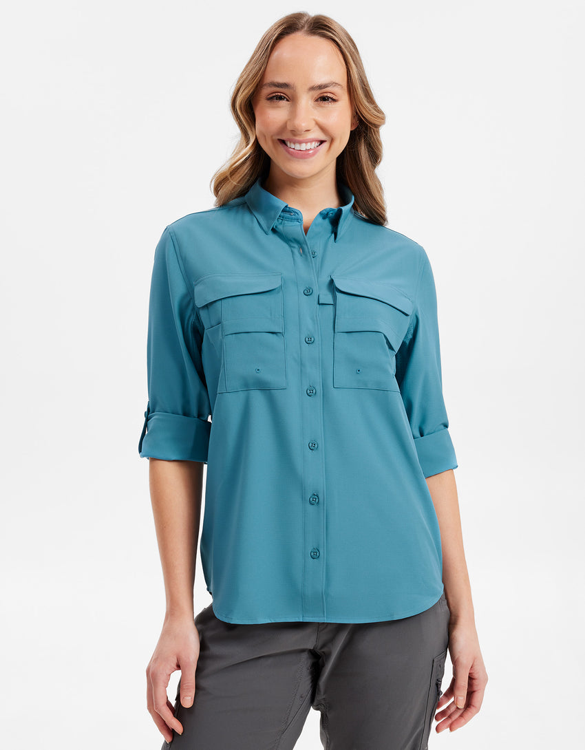 Hiking Shirt Women UPF 50+ Dry Lite | Women's Sun Protective Shirt | Solbari Australia