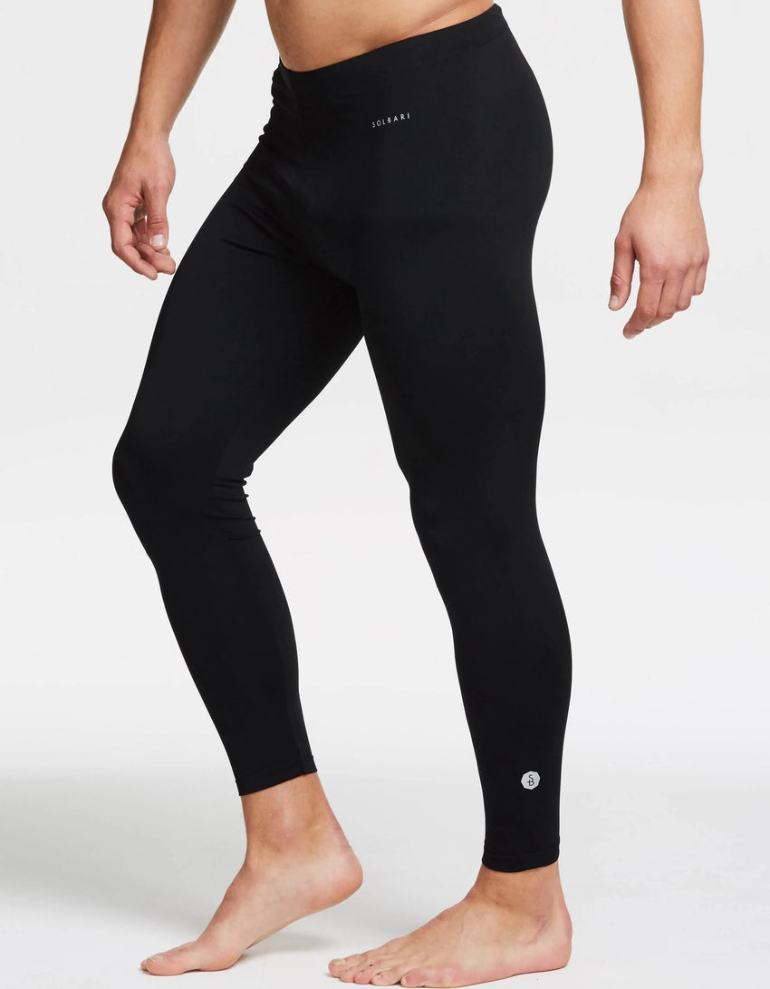 UPF 50+ Sun Protective Full Length Leggings For Men | Mens Swim Tights