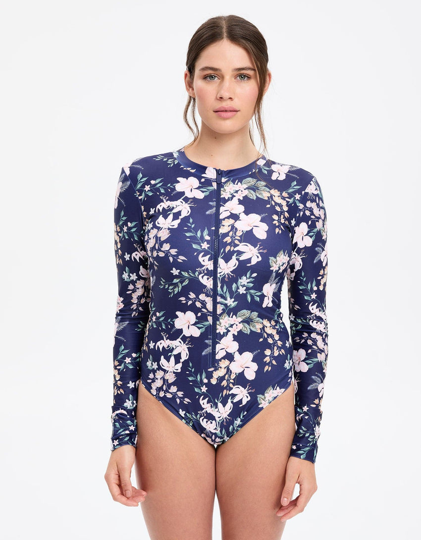 Long Sleeve Swimsuit UPF 50+ | UV Protective Swimwear for Women