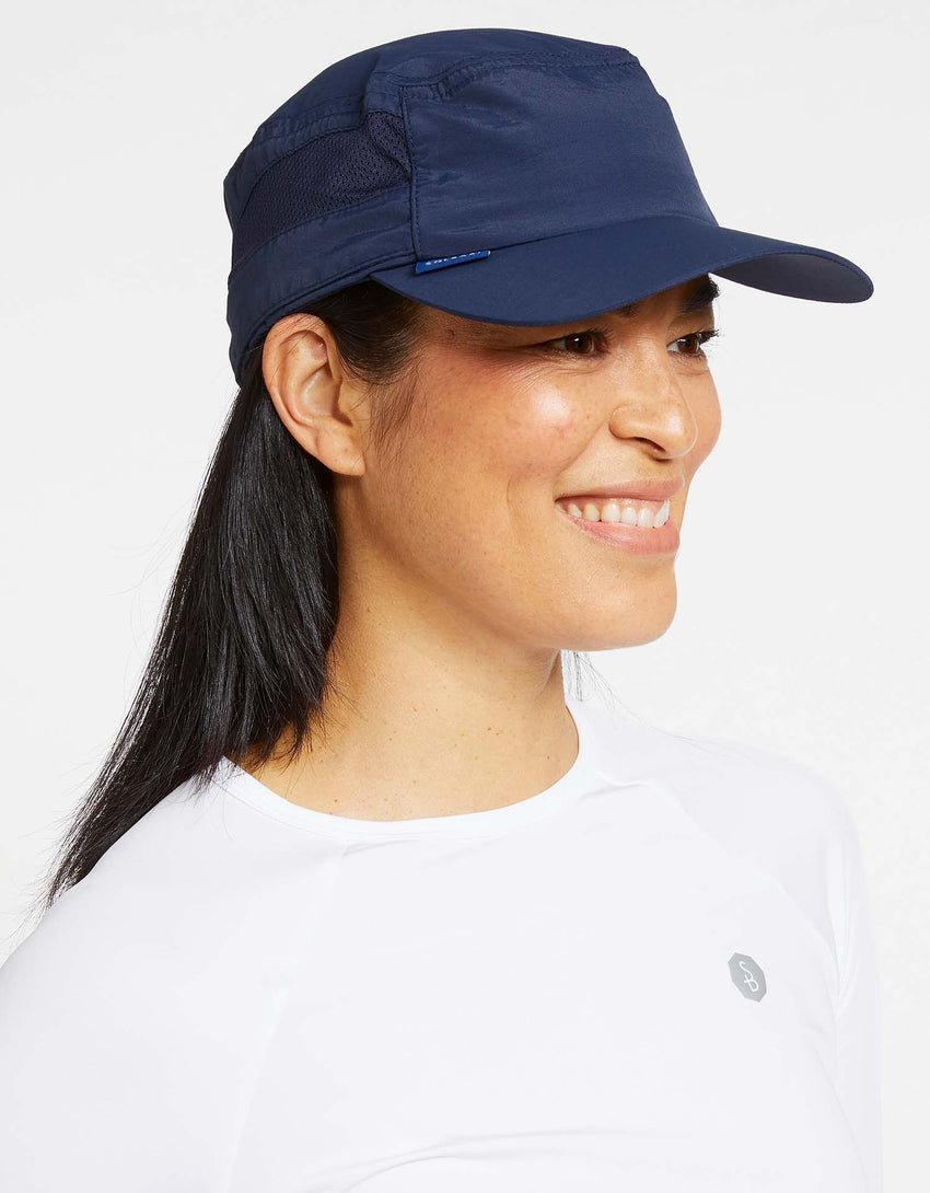 Womens UPF 50+ Sun Protective Cap with Face Cover | UV Protection Cap